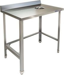 СТОЛ ДЛЯ СБОРА ОТХОДОВ ПРИСТЕННЫЙ  KAYMAN СП-455/0906 Л